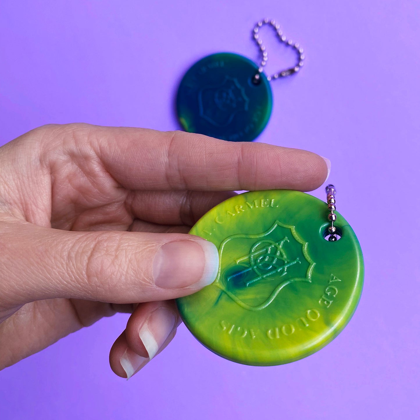 Bag tag keyring for Precious Plastics recycling machinery