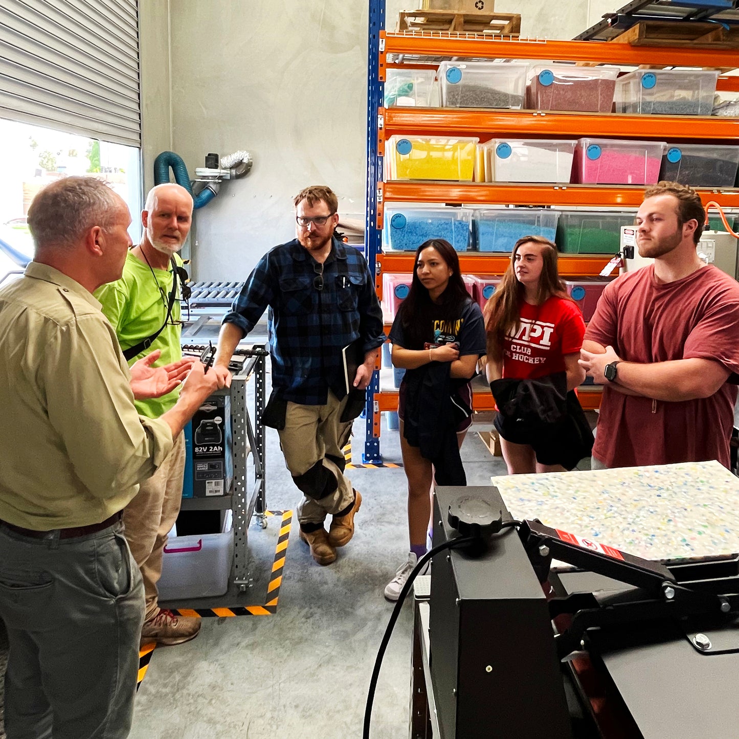 Recycling tour at the PPM factory in Mitcham, Melbourne