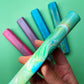 Woodworking pen blanks: Recycled plastic blanks for producing pens using woodworking turning methods