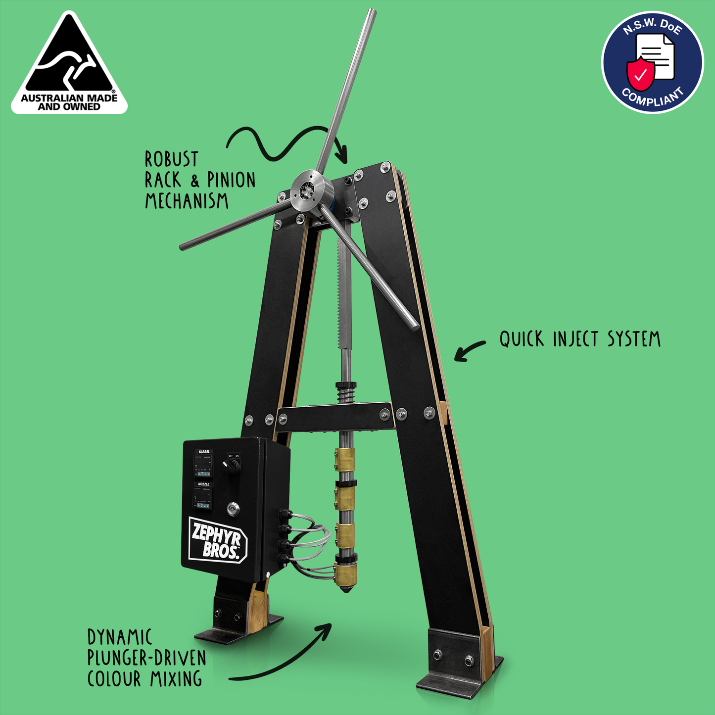 Made In Australia: Injection Mould machine for plastic recycling | Precious Plastic Melbourne