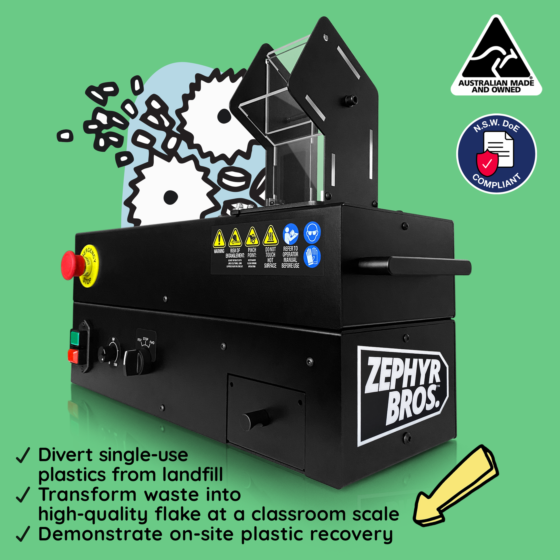 Precious Plastic Melbourne Benchtop Shredder