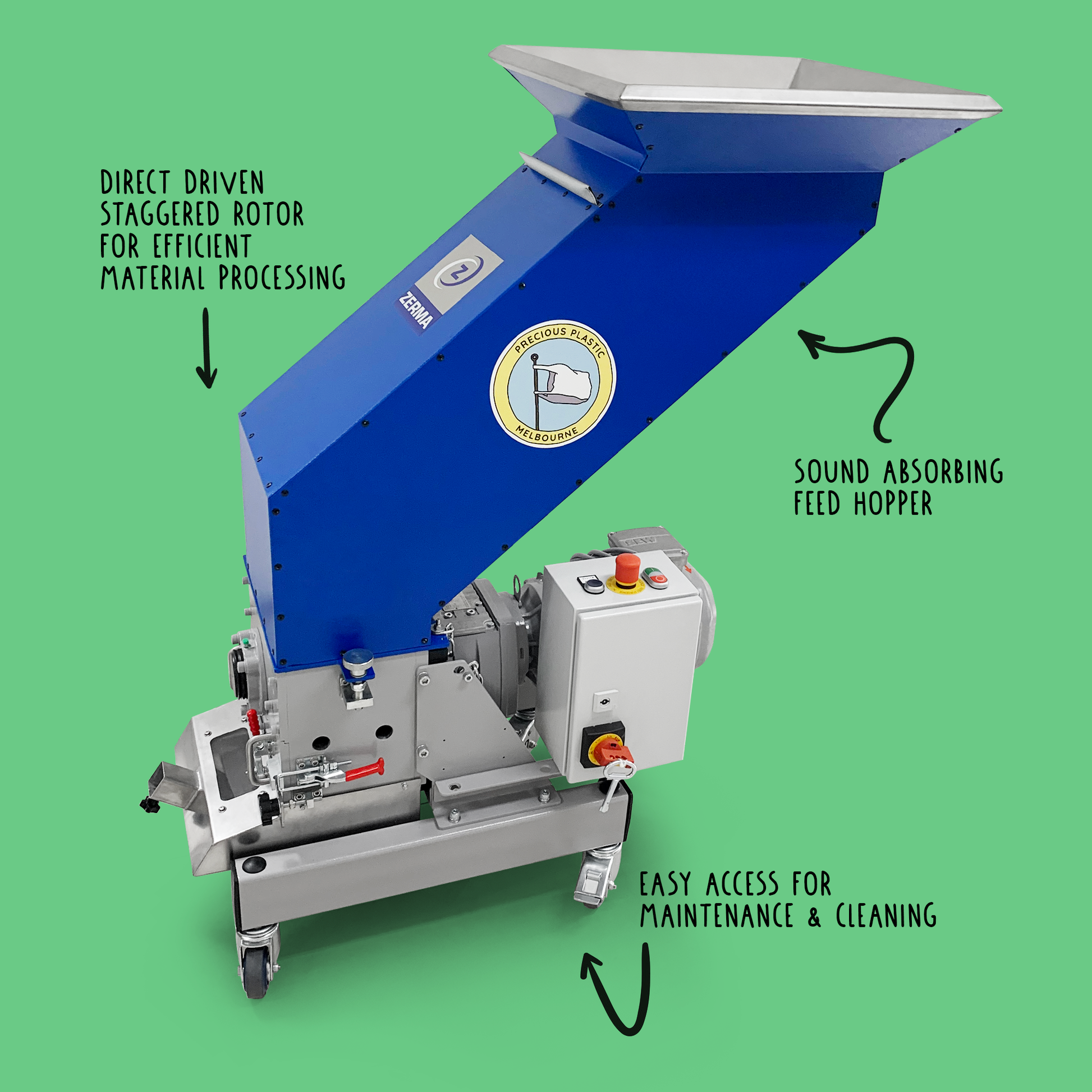 Precious Plastic Melbourne Granulator | Recycle plastic, shred & create granules