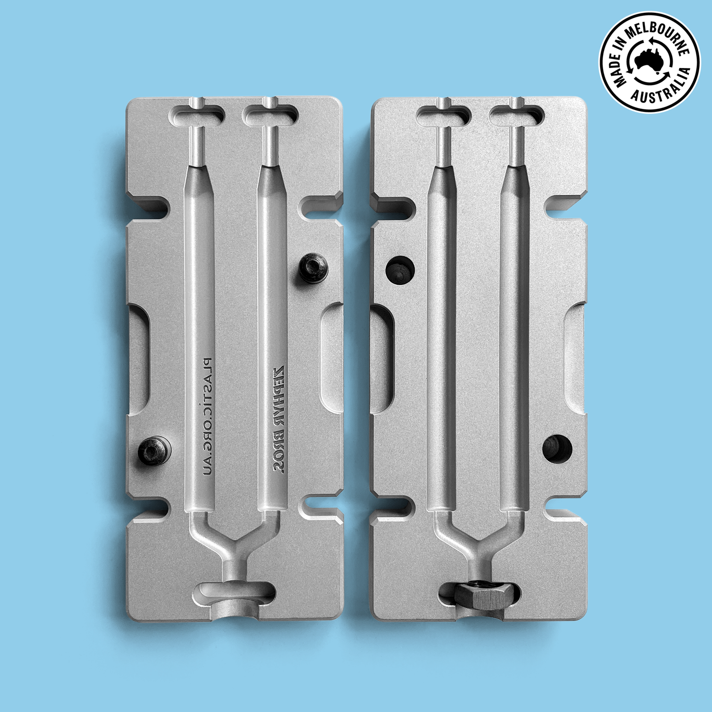 Product mold for recycled plastic pen | Precious Plastics Melbourne