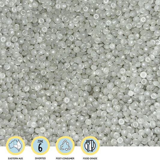 Food grade / contact safe recycled plastic pellets | HDPE post-consumer resin