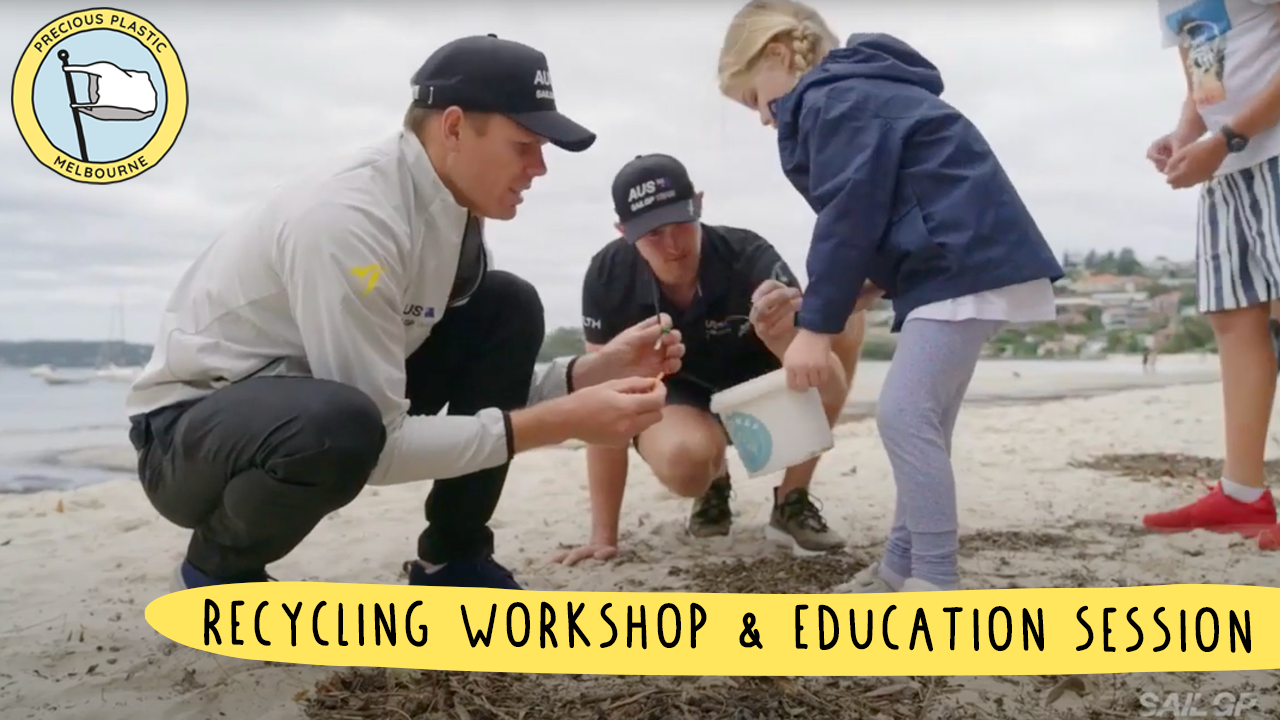 Load video: Education recycling &amp; beach clean-up workshop for Parley For The Oceans