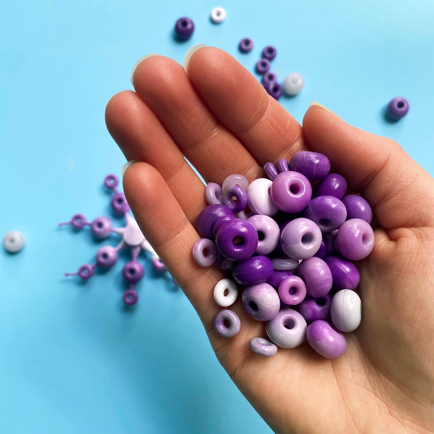 Donut / sauce bead mold for plastic recycling