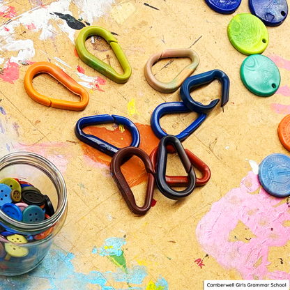 Recycled plastic carabiner mould for schools