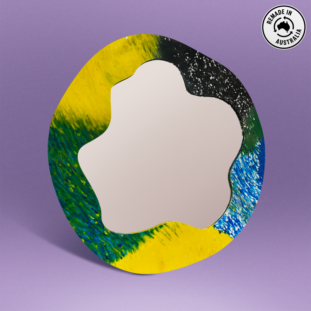 Recycled Plastic Wall Art Limited Edition Mirror Precious Plastic