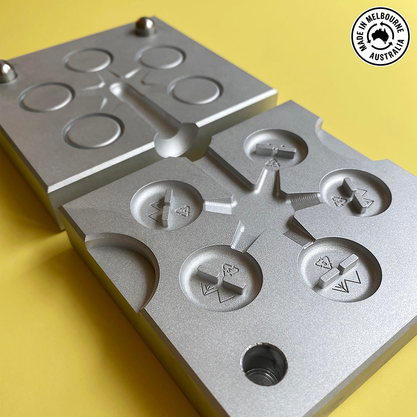 Custom made product moulds, produced in Melbourne Australia by Precious Plastic Mebourne