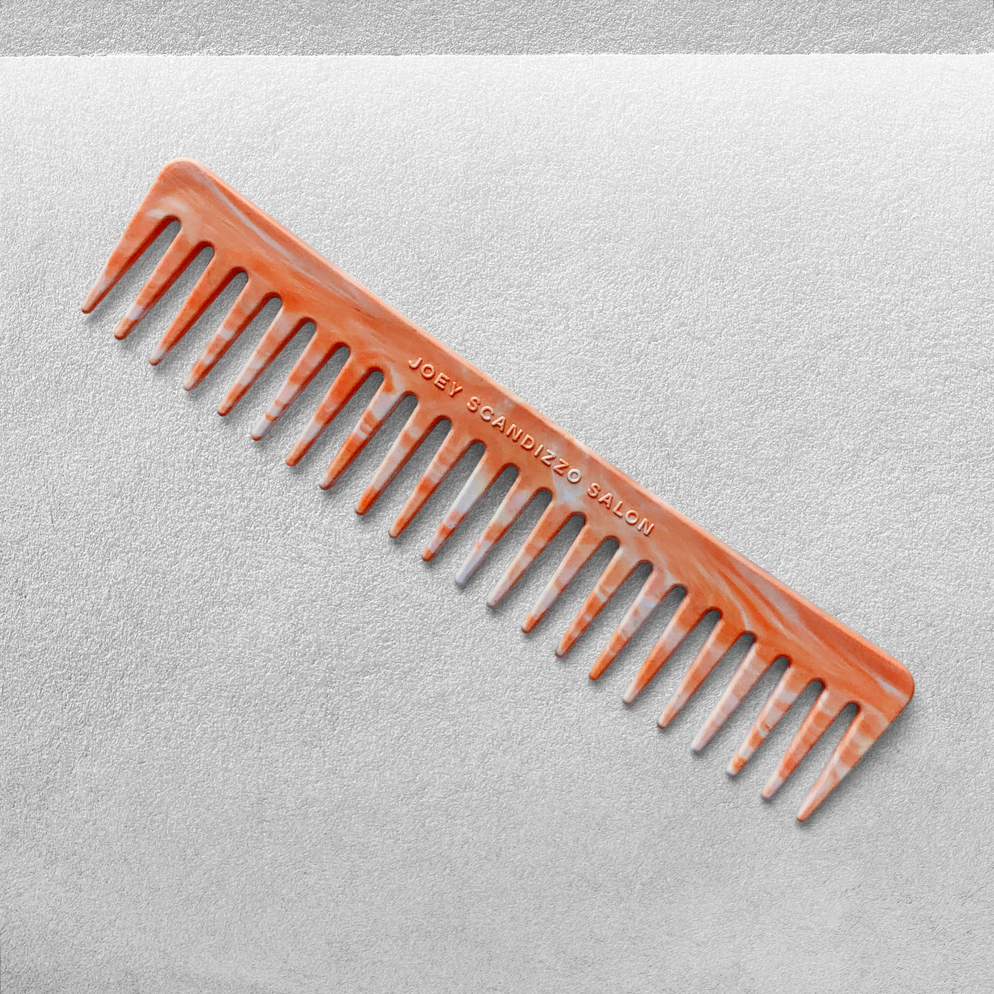 100% reclaimed / recycled plastic - wide tooth detangling comb made from bottle tops / caps