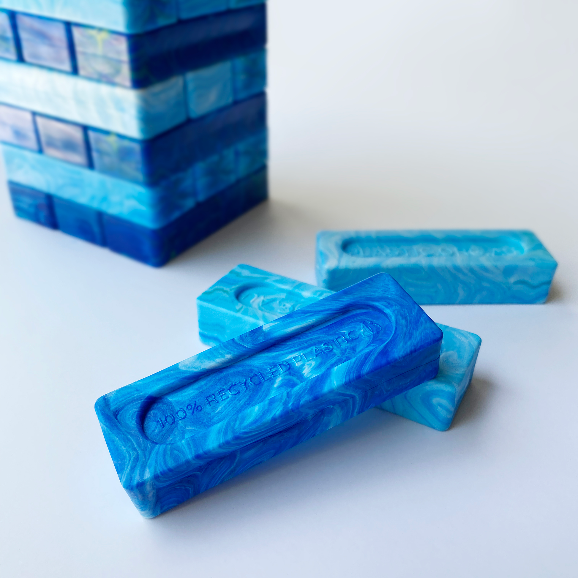 100% recycled, sustainable jumbling tower set | Precious Plastic Melbourne, Australia