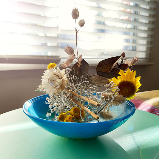 Upcycled plastic bowl / dish made from post-consumer plastics
