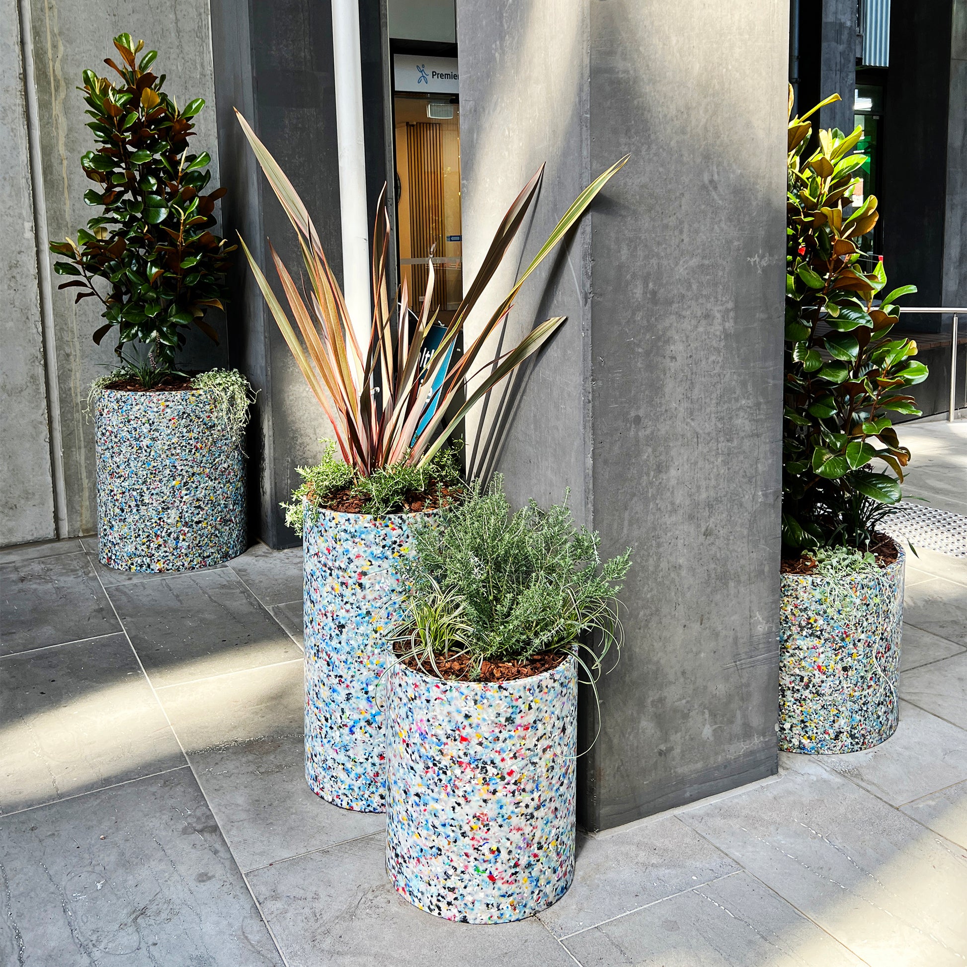 Upcycled plastic plants by Precious Plastic Melbourne | Victoria, Australia