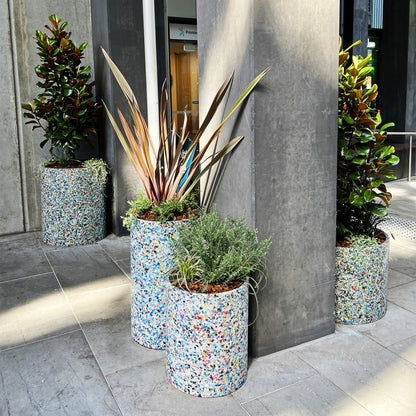 Upcycled plastic plants by Precious Plastic Melbourne | Victoria, Australia